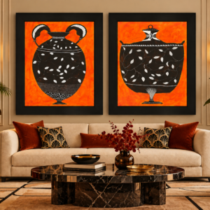 Art deco vases set